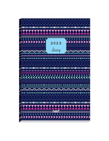 Next ημερολόγιο 2025 Gallery ημερήσιο δετό 14x21εκ, Aραβικό μπλε