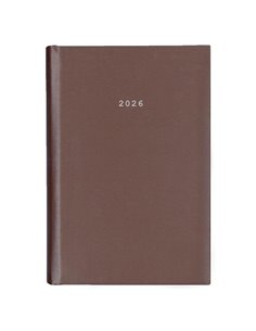 Next ημερολόγιο 2026 metallic ημερήσιο δετό καφέ 14x21εκ.  Δυνατότητα εκτύπωσης