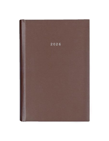 Next ημερολόγιο 2026 metallic ημερήσιο δετό καφέ 14x21εκ.  Δυνατότητα εκτύπωσης