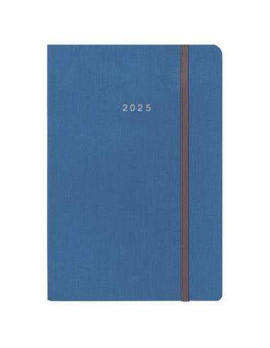 Next ημερολόγιο 2025 nomad ημερήσιο flexi μπλε με λάστιχο 12x17εκ.
