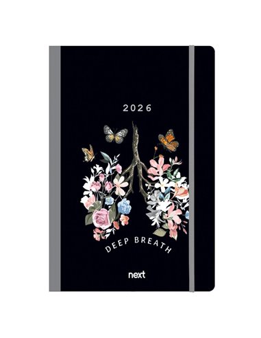 Next ημερολόγιο 2026 Trends Deep breath ημερήσιο flexi με λάστιχο 14x21εκ.