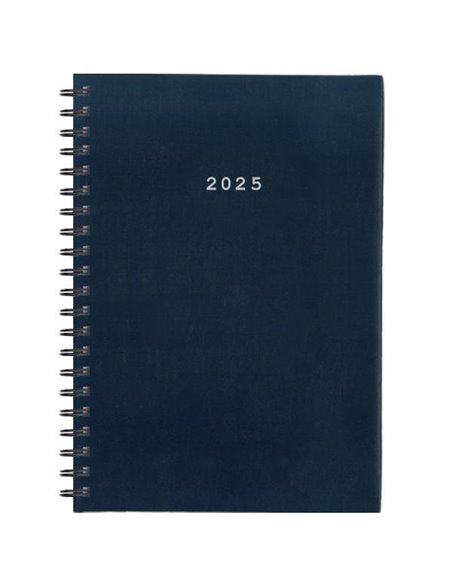 Next ημερολόγιο 2025 basic ημερήσιο σπιράλ μπλε 17x25εκ.