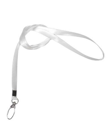 Κορδόνι συνεδρίων λευκό, μήκος 2x46εκ.x1εκ. πλάτος 100τμχ.