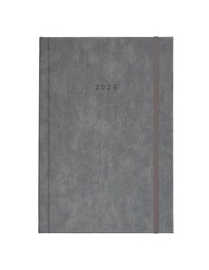 Next ημερολόγιο 2026 bali ημερήσιο δετό γκρι με λάστιχο 14x21εκ. Δυνατότητα εκτύπωσης