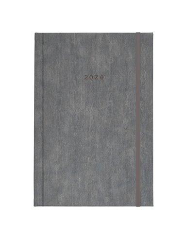 Next ημερολόγιο 2026 bali ημερήσιο δετό γκρι με λάστιχο 14x21εκ. Δυνατότητα εκτύπωσης