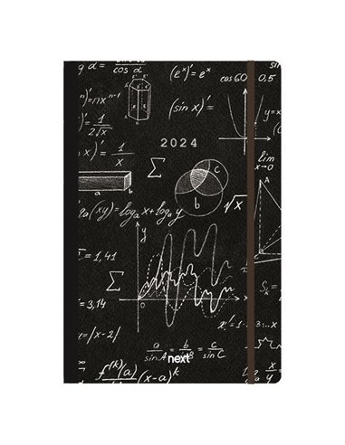 Next ημερολόγιο 2024 Trends ημερήσιο flexi με λάστιχο 14x21εκ. Mathematics