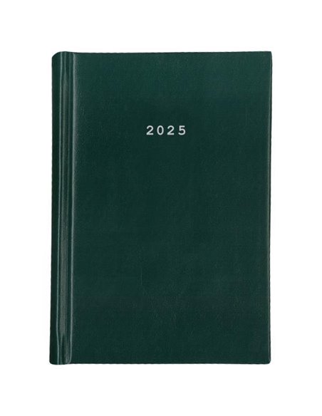 Next ημερολόγιο 2025 basic ημερήσιο δετό πράσινο 12x17εκ.
