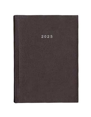Next ημερολόγιο 2025 old leather ημερήσιο δετό καφέ σκούρο 17x25εκ.