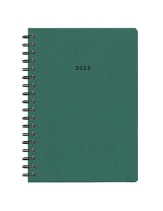 Next ημερολόγιο 2025 classic ημερήσιο σπιράλ πράσινο 17x25εκ.