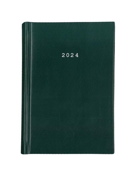 Next ημερολόγιο 2024 basic ημερήσιο δετό πράσινο 17x25εκ.
