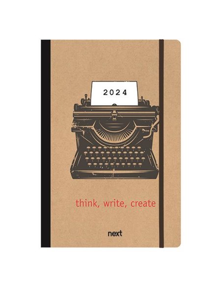 Next ημερολόγιο 2024 Trends ημερήσιο flexi με λάστιχο 12x17εκ. Typing