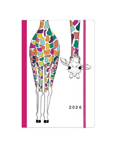 Next ημερολόγιο 2026 Trends Giraffe ημερήσιο flexi με λάστιχο 14x21εκ.