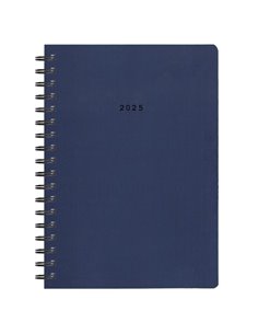 Next ημερολόγιο 2025 classic ημερήσιο σπιράλ μπλε 17x25εκ.