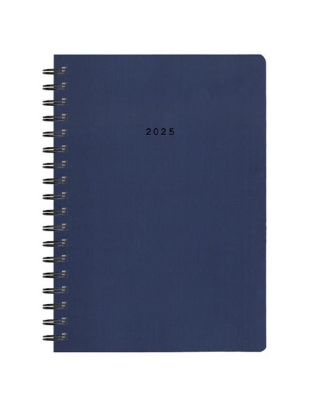 Next ημερολόγιο 2025 classic ημερήσιο σπιράλ μπλε 17x25εκ.