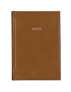Next ημερολόγιο 2025 prestige ημερήσιο δετό καφέ ανοιχτό 17x25εκ.