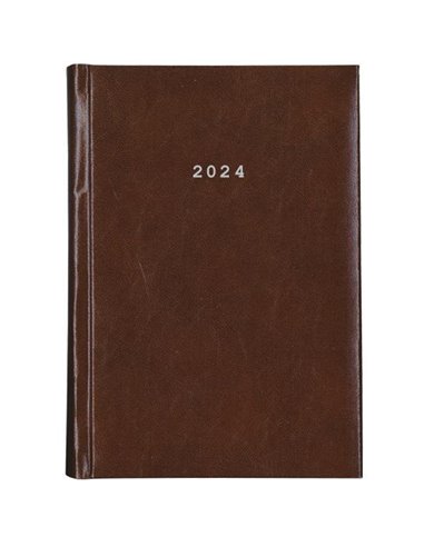 Next ημερολόγιο 2024 prestige ημερήσιο δετό καφέ 14x21εκ.