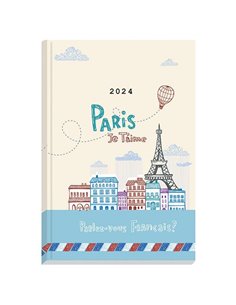 Next ημερολόγιο 2024 Gallery ημερήσιο δετό 12x17εκ, Paris