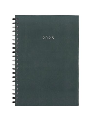 Next ημερολόγιο 2025 basic ημερήσιο σπιράλ γκρι 17x25εκ.