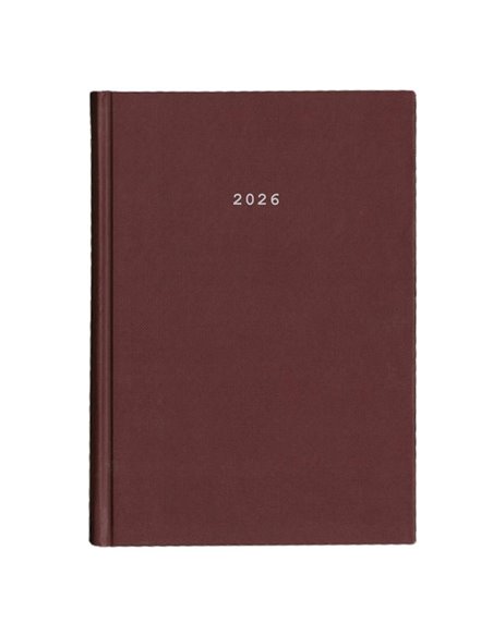 Next ημερολόγιο 2026 classic ημερήσιο δετό μπορντώ 12x17εκ.  Δυνατότητα εκτύπωσης