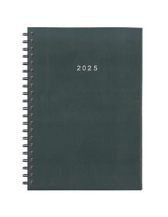 Next ημερολόγιο 2025 basic ημερήσιο σπιράλ γκρι 12x17εκ.