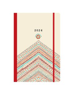 Next ημερολόγιο 2026 Trends Boho style ημερήσιο flexi με λάστιχο 12x17εκ.