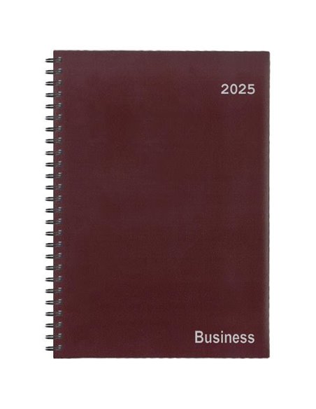 Next ημερολόγιο 2025 business xxl ημερήσιο σπιράλ μπορντώ 24x34εκ.