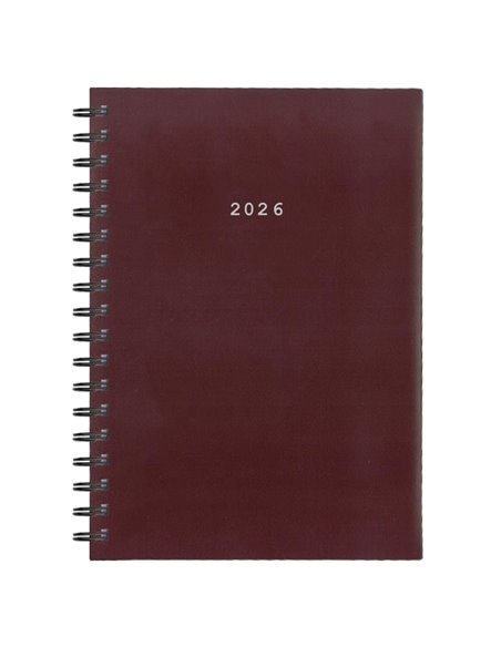 Next ημερολόγιο 2026 basic xl ημερήσιο σπιράλ μπορντώ 21x29εκ.  Δυνατότητα εκτύπωσης