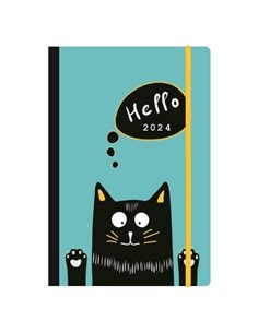 Next ημερολόγιο 2024 Trends ημερήσιο flexi με λάστιχο 14x21εκ. Kitty