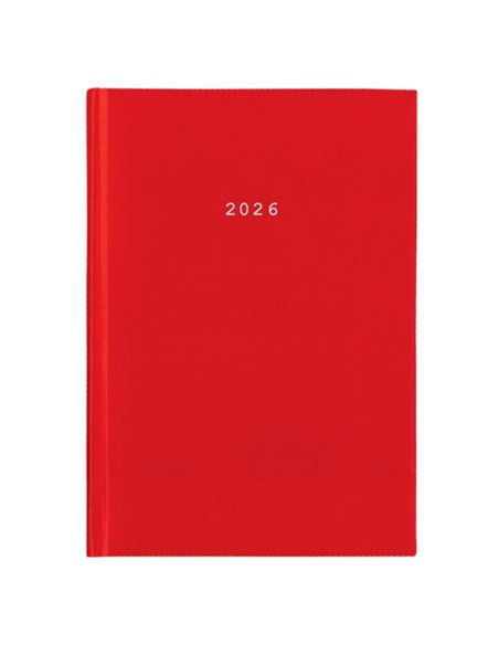 Next ημερολόγιο 2026 basic ημερήσιο δετό κόκκινο 17x25εκ.  Δυνατότητα εκτύπωσης