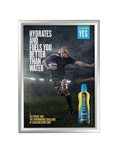 Μεταλλική κορνίζα 25χιλ. για έντυπα 50x70εκ.