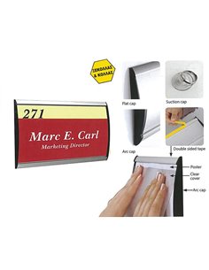 Σύστημα τοποθέτησης επιγραφών 148x300mm (door sign)