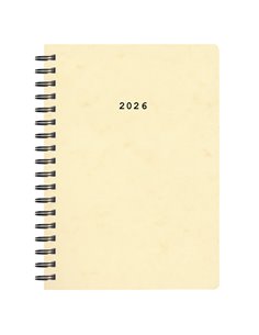 Next ημερολόγιο 2026 πρεσπάν ημερήσιο σπιράλ μπεζ 17x25εκ.  Δυνατότητα εκτύπωσης