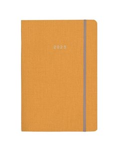 Next ημερολόγιο 2025 nomad ημερήσιο flexi μουσταρδί με λάστιχο 17x25εκ.