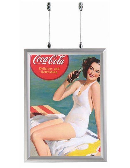 Κορνίζα μεταλλική 25χιλ. διπλής όψης Α4