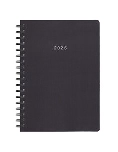 Next ημερολόγιο 2026 classic ημερήσιο σπιράλ μαύρο 17x25εκ.  Δυνατότητα εκτύπωσης
