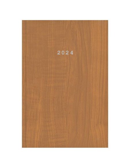 Next ημερολόγιο 2024 wood ημερήσιο δετό ταμπά 14x21εκ.