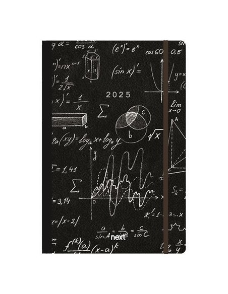 Next ημερολόγιο 2025 Trends ημερήσιο flexi με λάστιχο 12x17εκ. Mathematics