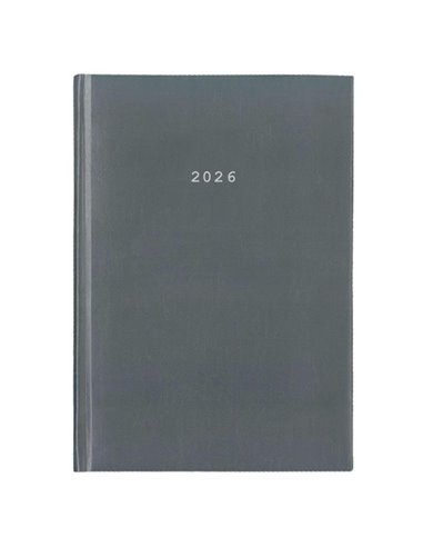 Next ημερολόγιο 2026 basic ημερήσιο δετό γκρι 12x17εκ.  Δυνατότητα εκτύπωσης