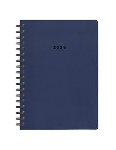 Next ημερολόγιο 2026 classic ημερήσιο σπιράλ μπλε 17x25εκ.  Δυνατότητα εκτύπωσης