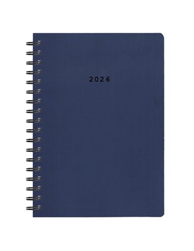 Next ημερολόγιο 2026 classic ημερήσιο σπιράλ μπλε 17x25εκ.  Δυνατότητα εκτύπωσης
