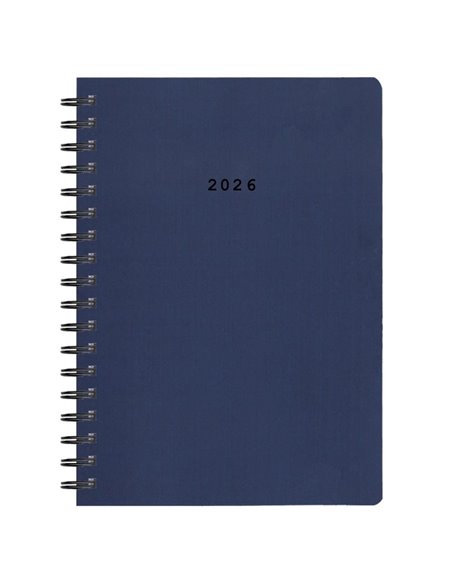Next ημερολόγιο 2026 classic ημερήσιο σπιράλ μπλε 17x25εκ.  Δυνατότητα εκτύπωσης