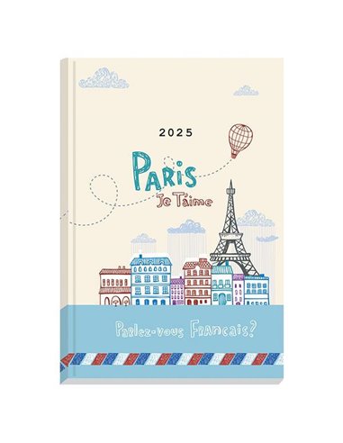 Next ημερολόγιο 2025 Gallery ημερήσιο δετό 12x17εκ, Paris
