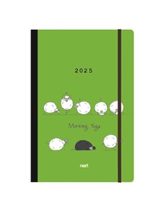 Next ημερολόγιο 2025 Trends ημερήσιο flexi με λάστιχο 12x17εκ. Morning Yoga