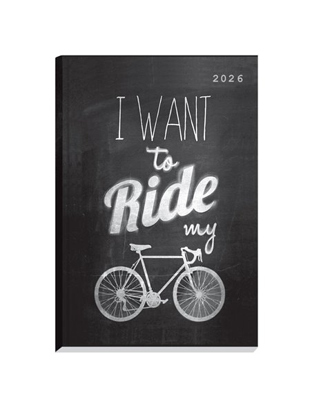 Next ημερολόγιο 2026 Gallery Riding μαύρο ημερήσιο δετό 12x17εκ, .