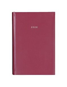 Next ημερολόγιο 2026 metallic ημερήσιο δετό μπορντώ 14x21εκ.  Δυνατότητα εκτύπωσης