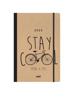 Next ημερολόγιο 2026 Trends Bike ημερήσιο flexi με λάστιχο 14x21εκ.