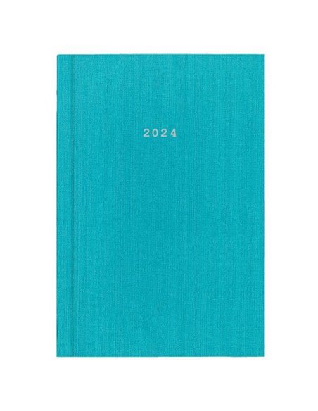 Next ημερολόγιο 2024 fabric ημερήσιο δετό γαλάζιο 12x17εκ.