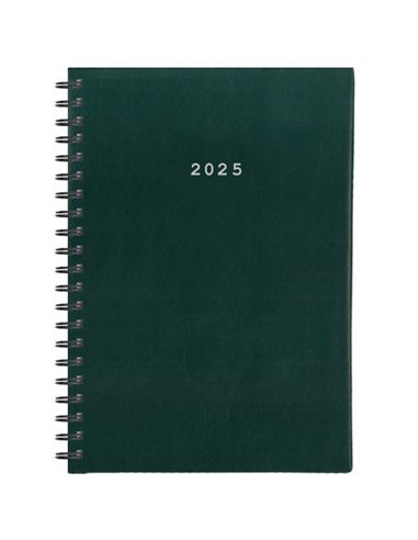 Next ημερολόγιο 2025 basic ημερήσιο σπιράλ πράσινο 17x25εκ.