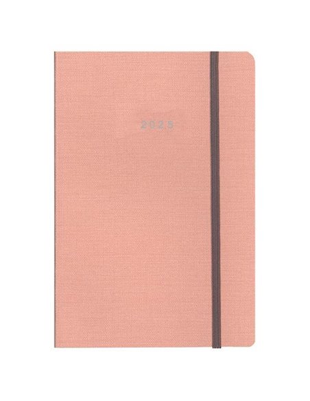 Next ημερολόγιο 2025 nomad ημερήσιο flexi ροζ με λάστιχο 17x25εκ.