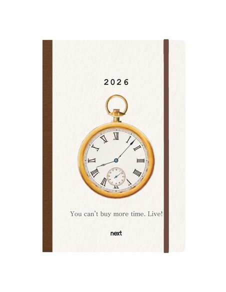 Next ημερολόγιο 2026 Trends Time ημερήσιο flexi με λάστιχο 12x17εκ.